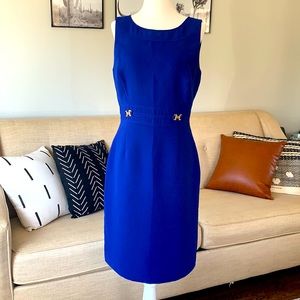 Tahari Royal Blue A-Line Dress